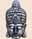 09101836: MASK BOUDDHA SILVER 40 CM 